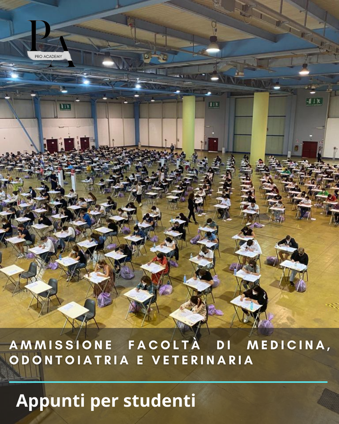 Ammissione Facoltà di Medicina, Odontoiatria e Veterinaria