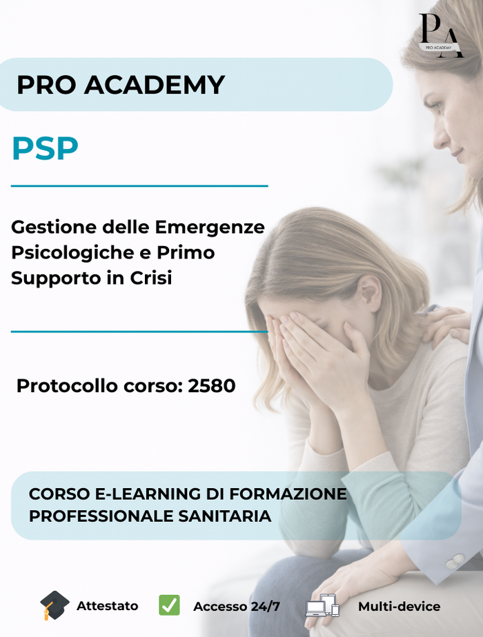 Gestione delle Emergenze Psicologiche e Primo Supporto in Crisi (PSP)
